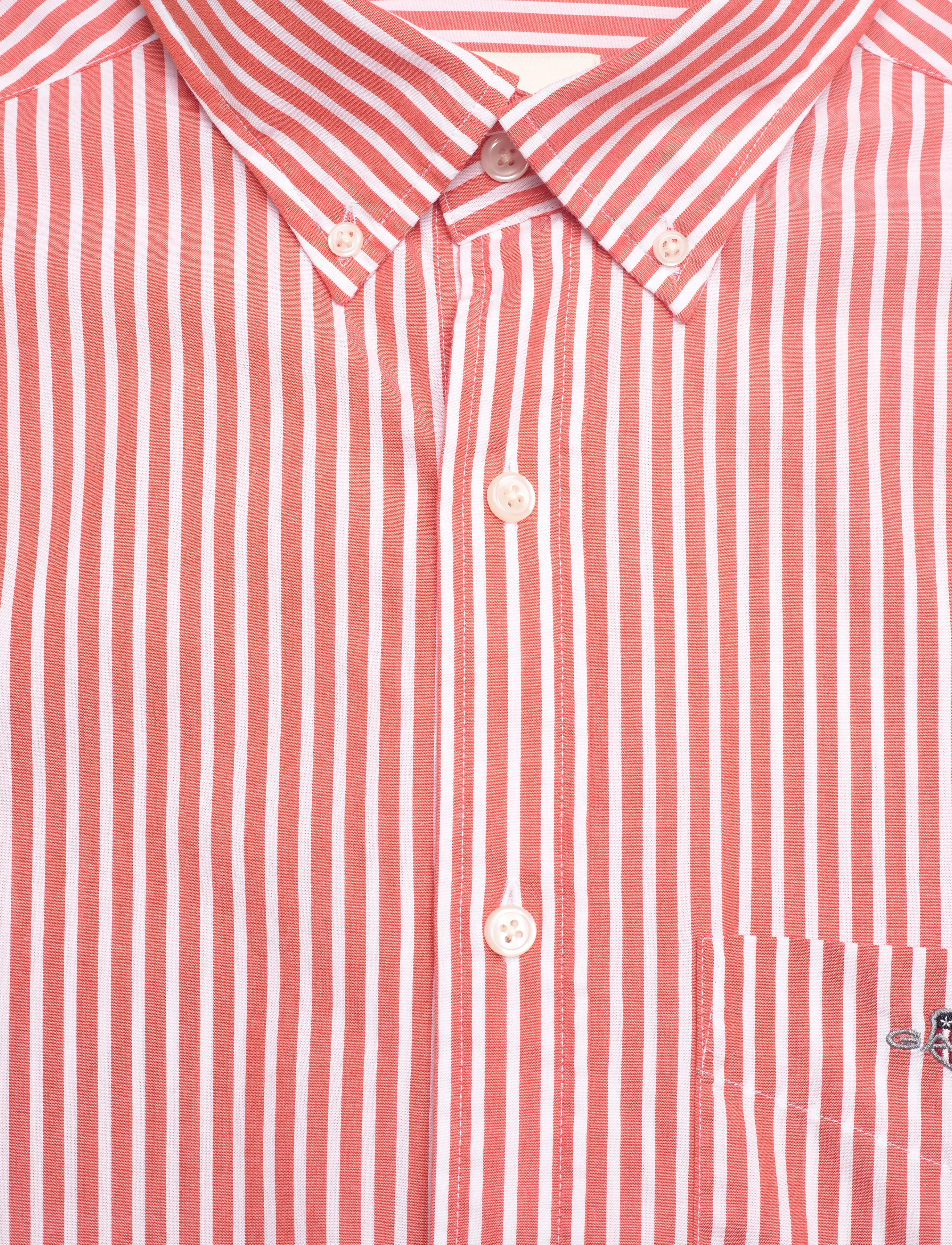 Gant - REG CLASSIC POPLIN STRIPE SHIRT - män - deep orange - 2