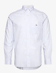 GANT - REG CLASSIC POPLIN STRIPE SHIRT - kasdienio stiliaus marškiniai - light blue - 0