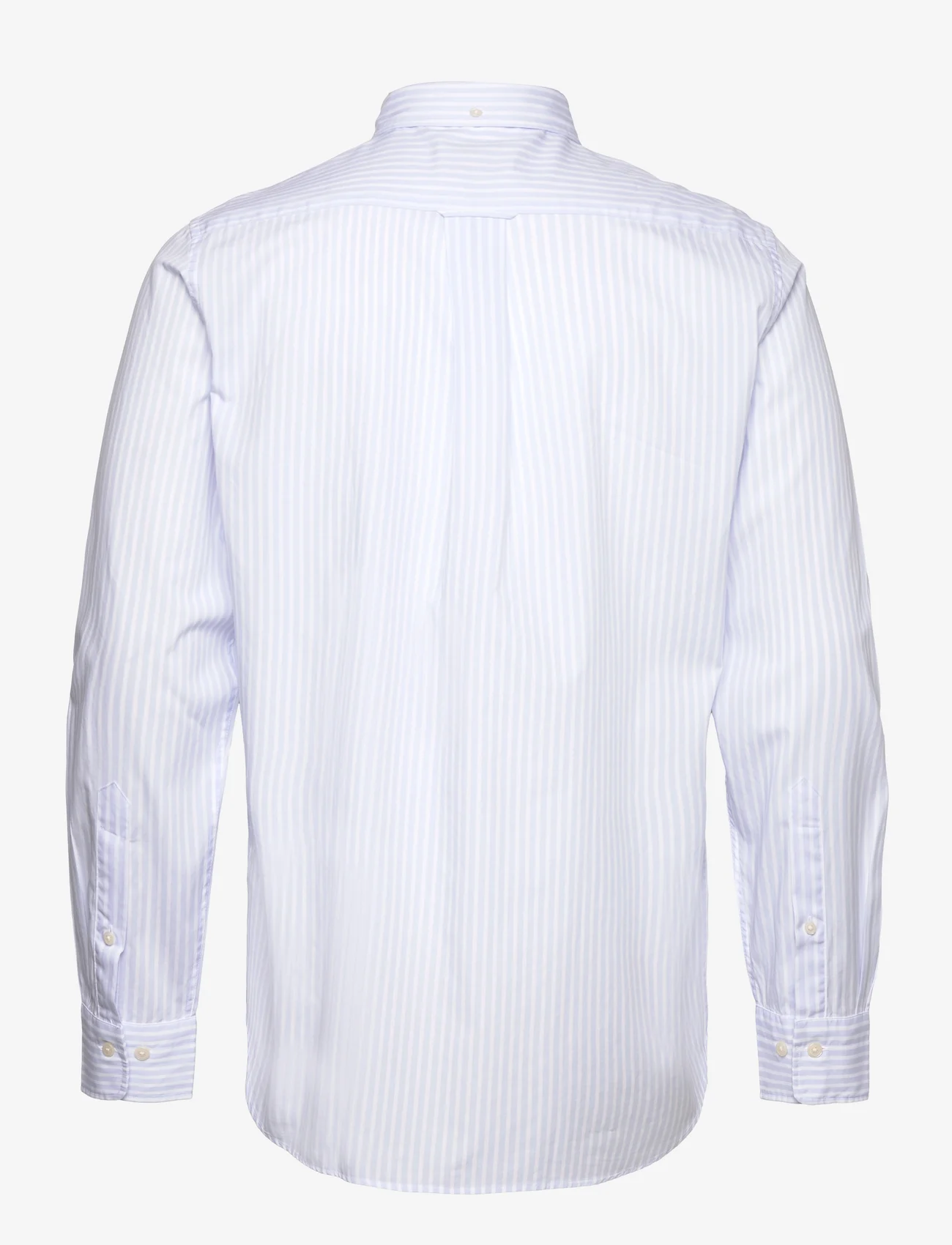 GANT - REG CLASSIC POPLIN STRIPE SHIRT - kasdienio stiliaus marškiniai - light blue - 1