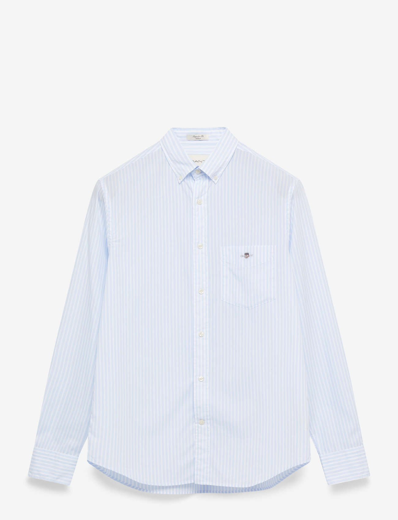 GANT - REG CLASSIC POPLIN STRIPE SHIRT - gestreepte overhemden - light blue - 1