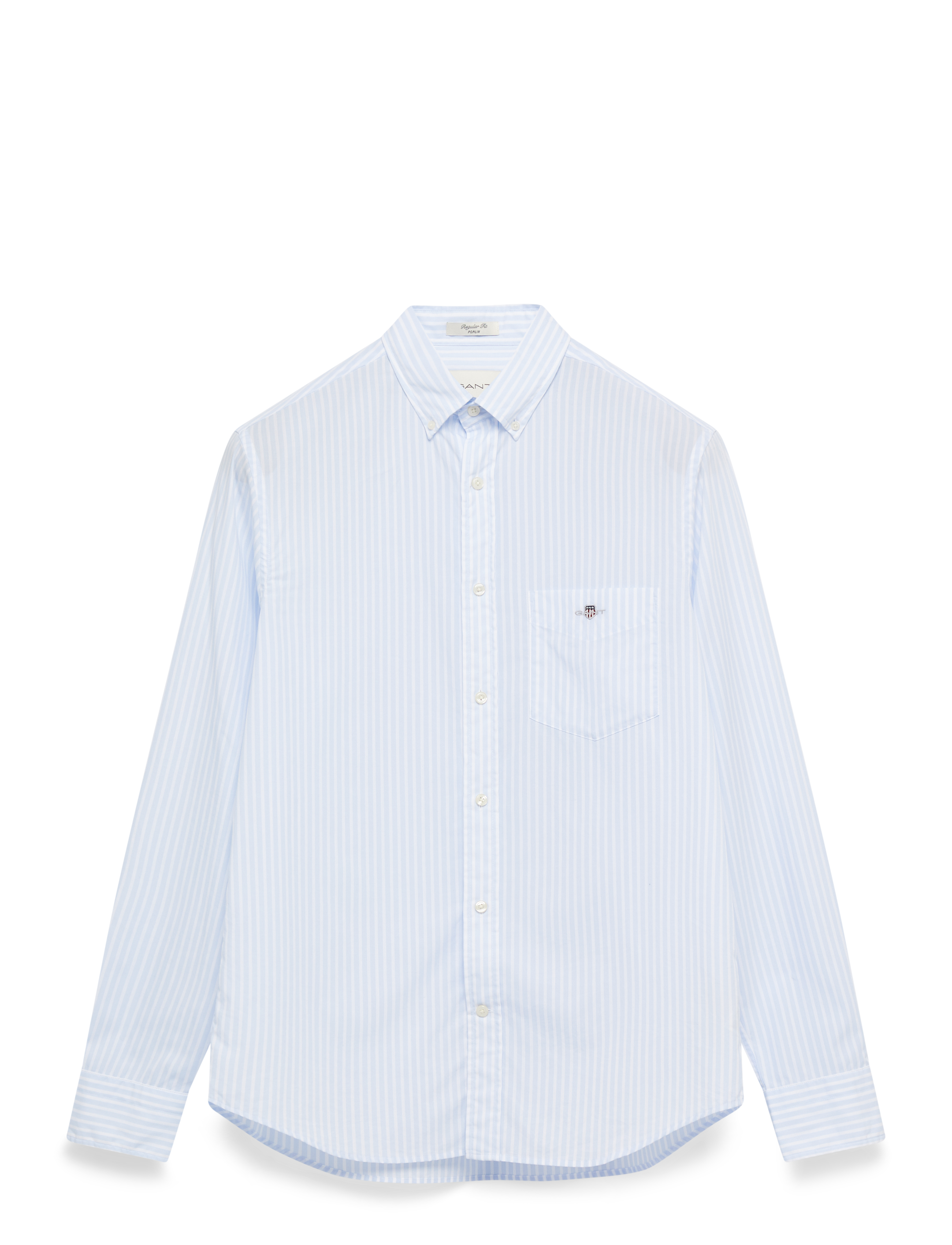 Gant - REG CLASSIC POPLIN STRIPE SHIRT - triibulised särgid - light blue - 1