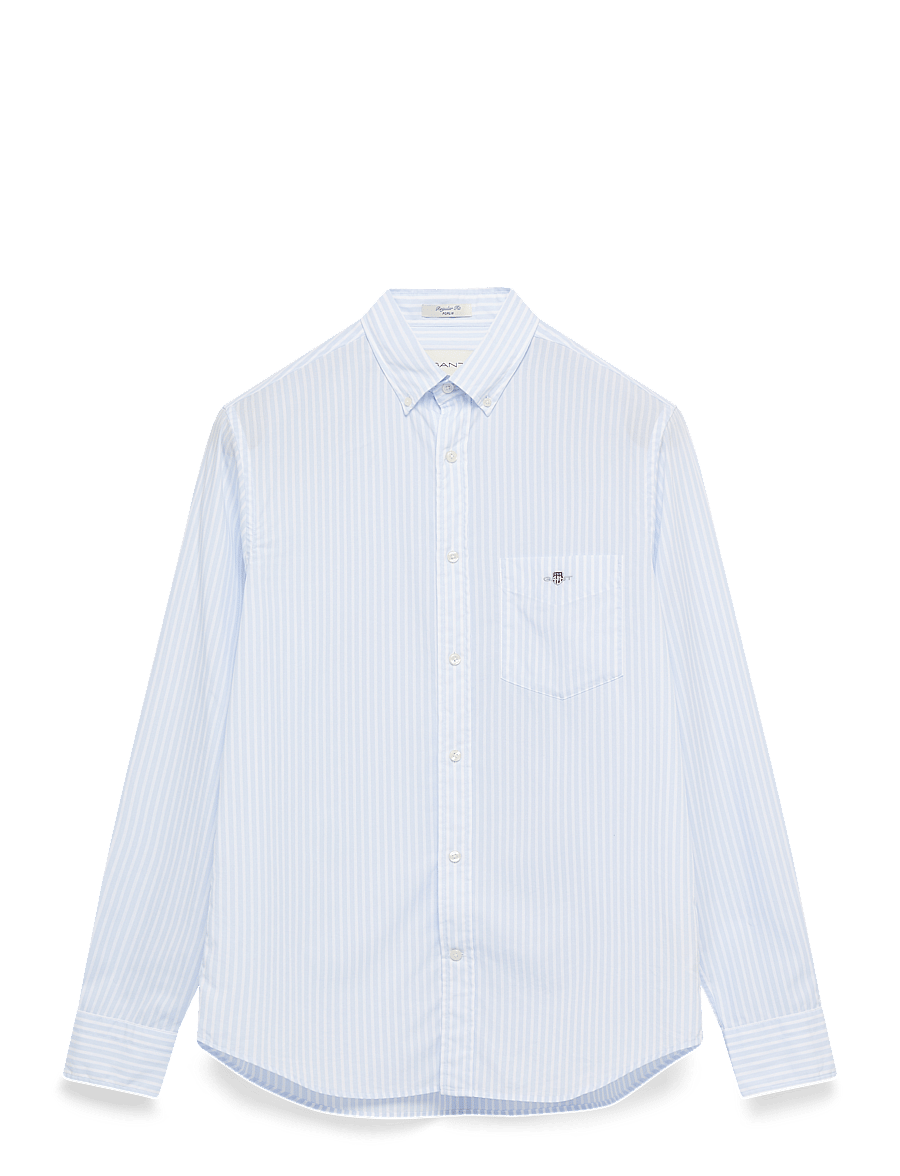 Gant - REG CLASSIC POPLIN STRIPE SHIRT - triibulised särgid - light blue - 1
