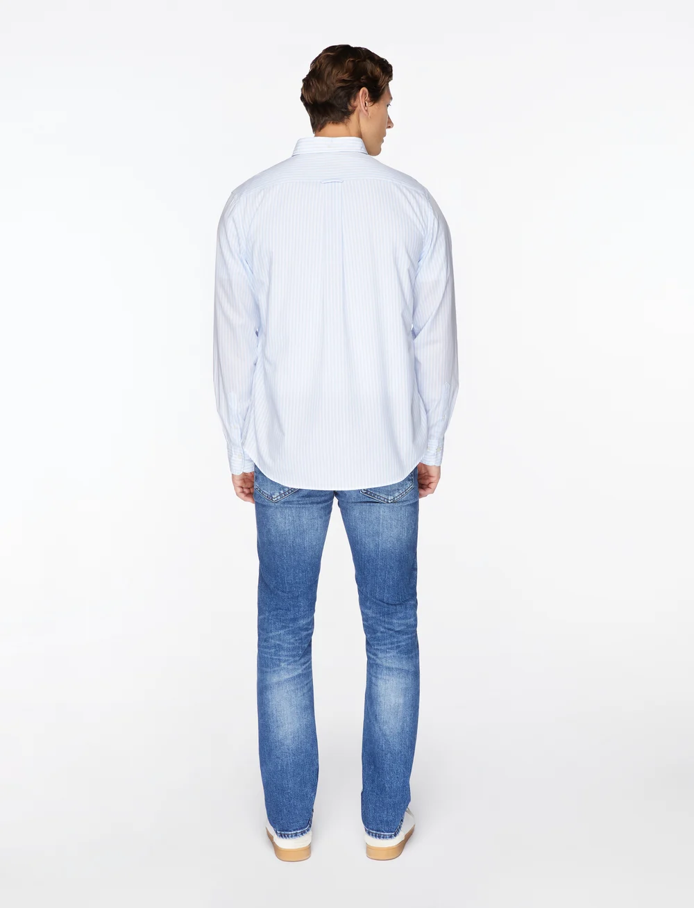 GANT - REG CLASSIC POPLIN STRIPE SHIRT - basic skjorter - light blue - 4