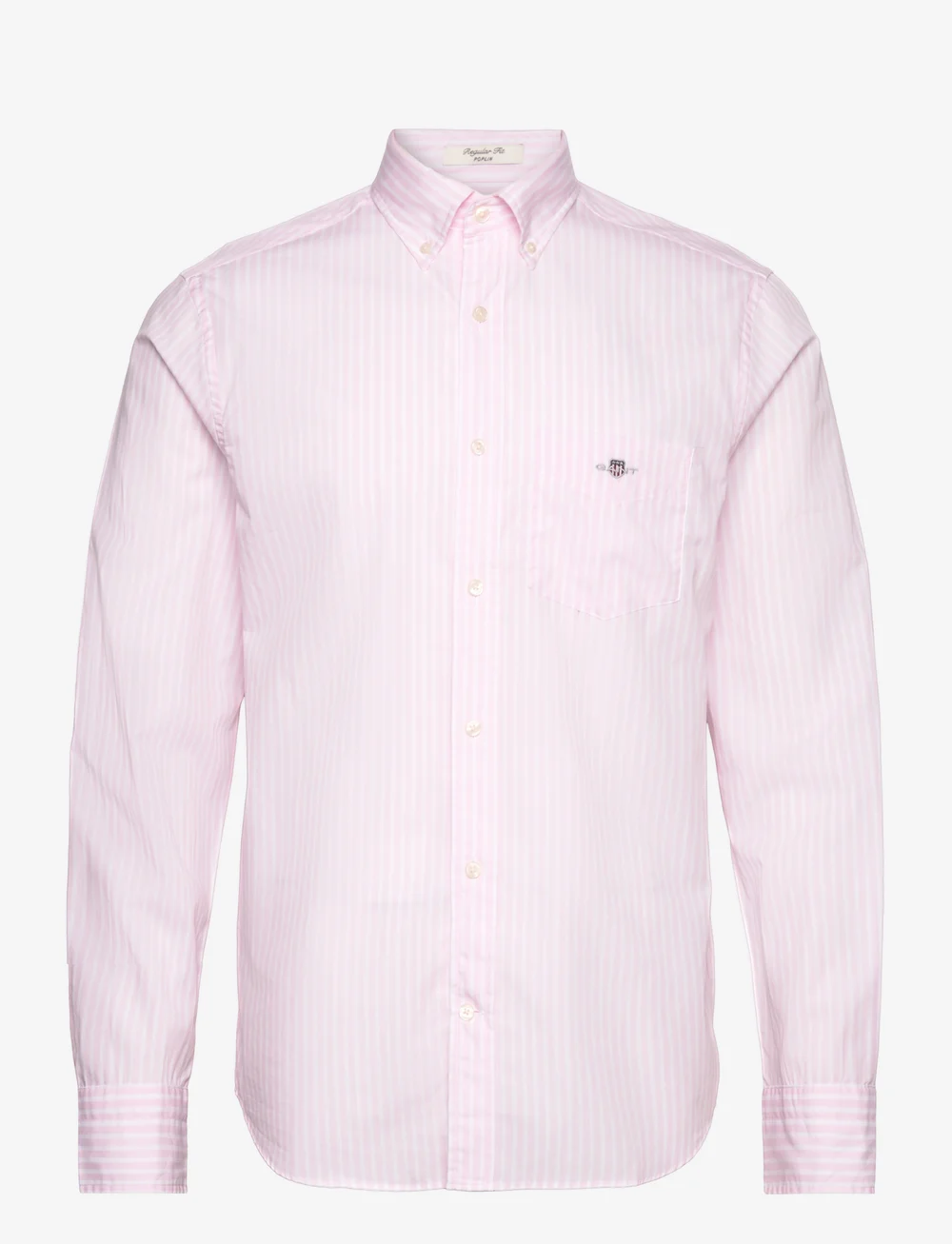 GANT - REG CLASSIC POPLIN STRIPE SHIRT - basic shirts - light pink - 1