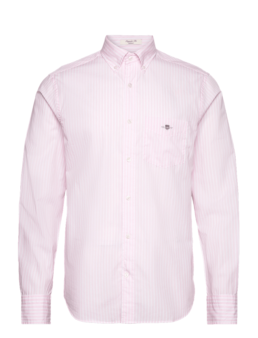 Gant - REG CLASSIC POPLIN STRIPE SHIRT - chemises à rayures - light pink - 1