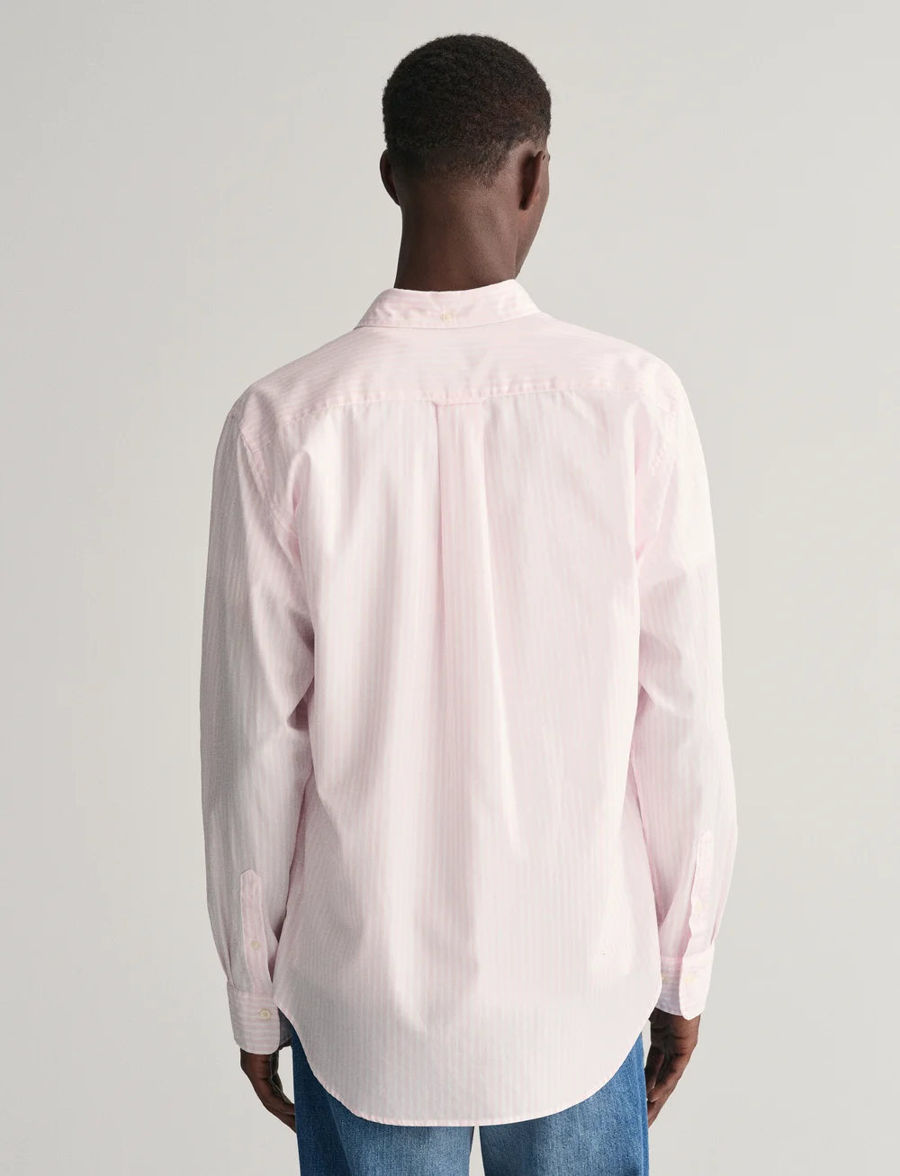 GANT - REG CLASSIC POPLIN STRIPE SHIRT - basic shirts - light pink - 3