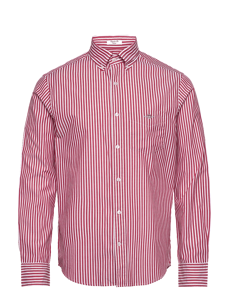 GANT - REG CLASSIC POPLIN STRIPE SHIRT - basic-hemden - ruby red - 0