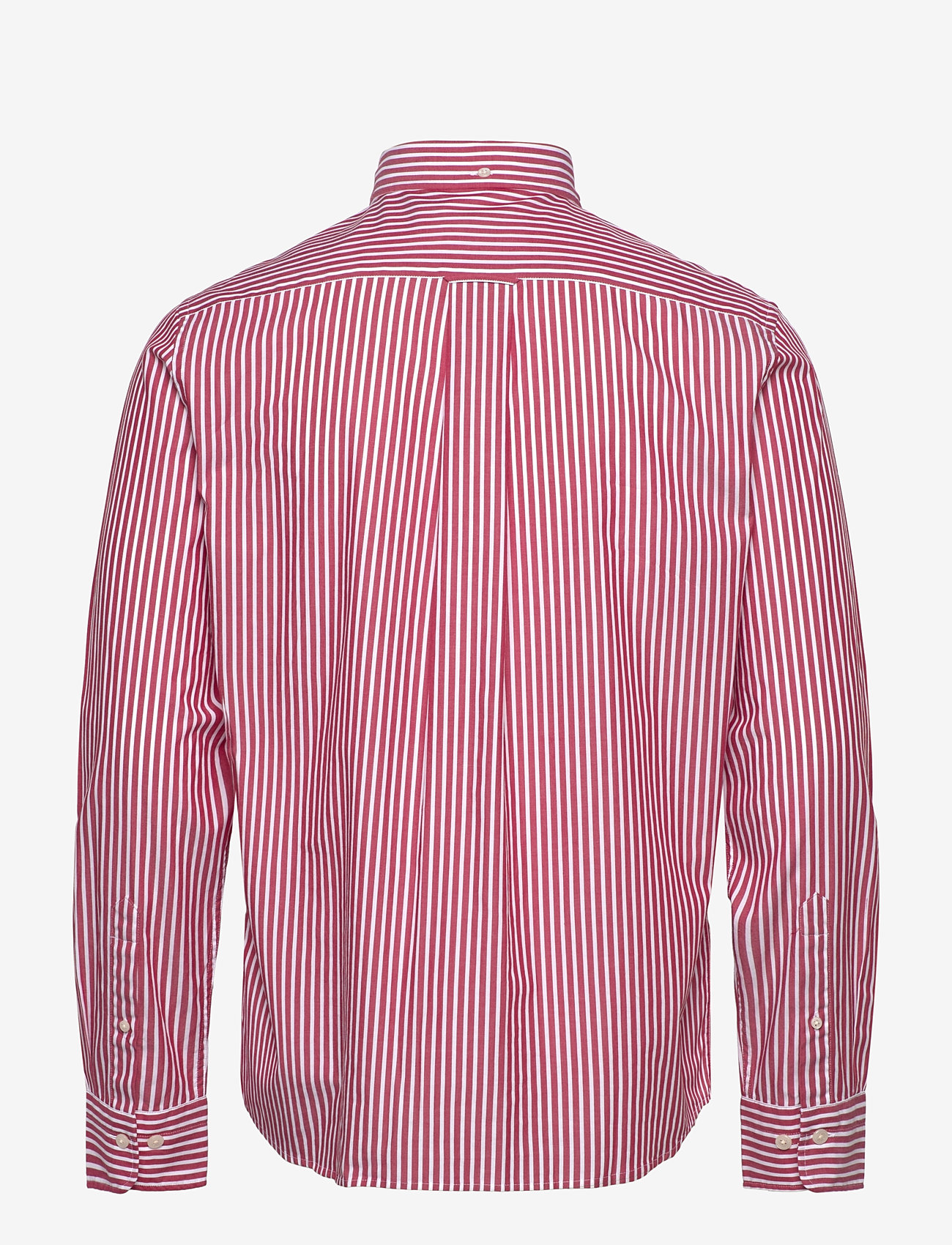 Gant - REG CLASSIC POPLIN STRIPE SHIRT - gestreifte hemden - ruby red - 1