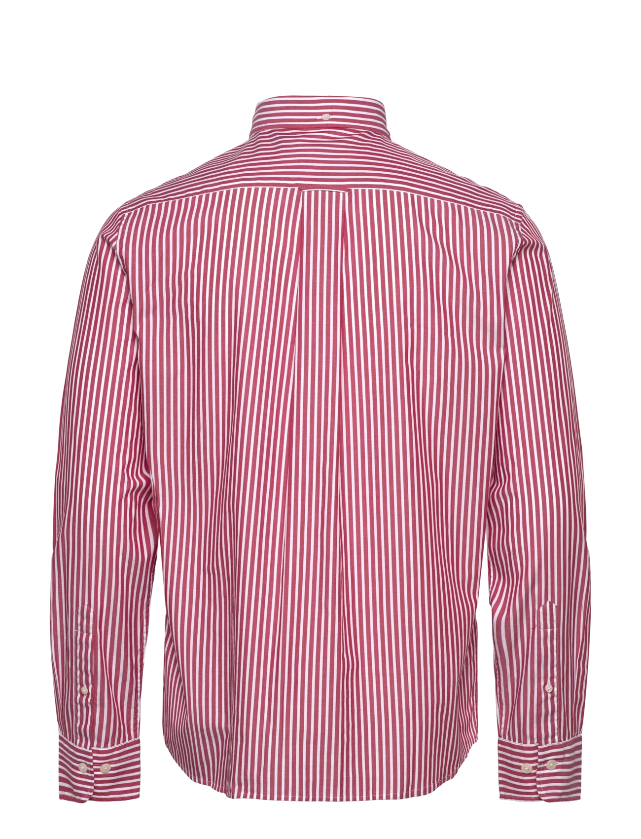 Gant - REG CLASSIC POPLIN STRIPE SHIRT - triibulised särgid - ruby red - 1