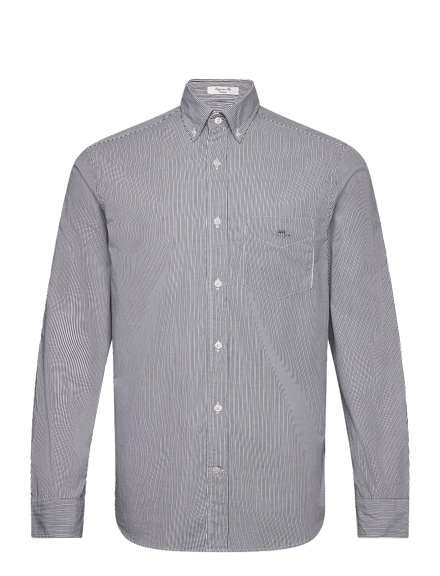 Gant - REG CLASSIC POPLIN BANKER SHIRT - chemises décontractées - black - 1