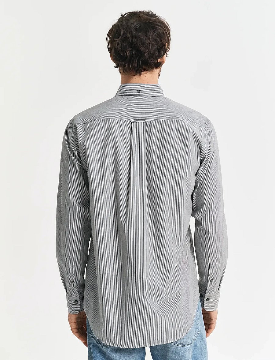 Gant - REG CLASSIC POPLIN BANKER SHIRT - chemises décontractées - black - 3