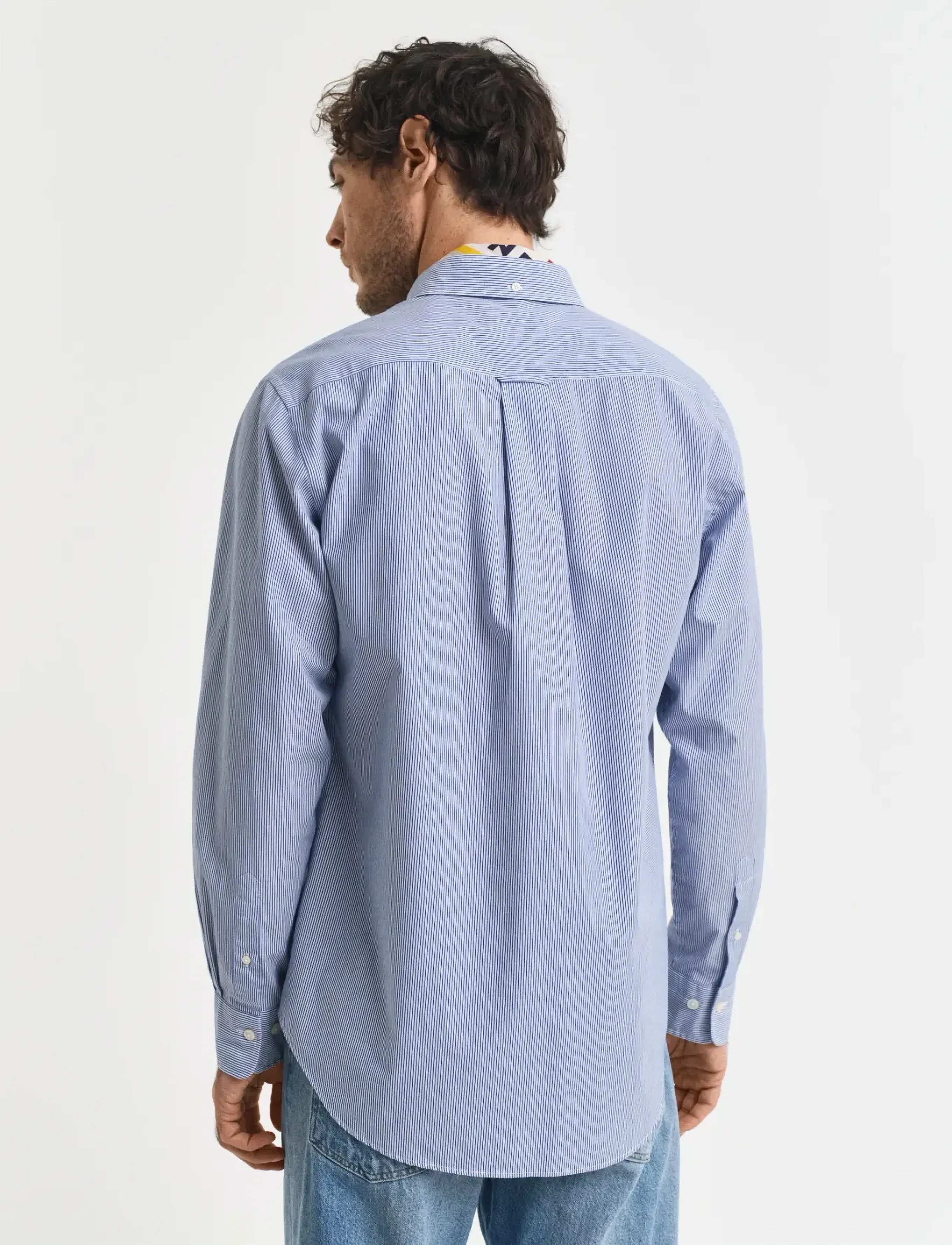 Gant - REG CLASSIC POPLIN BANKER SHIRT - casual skjorter - college blue - 2