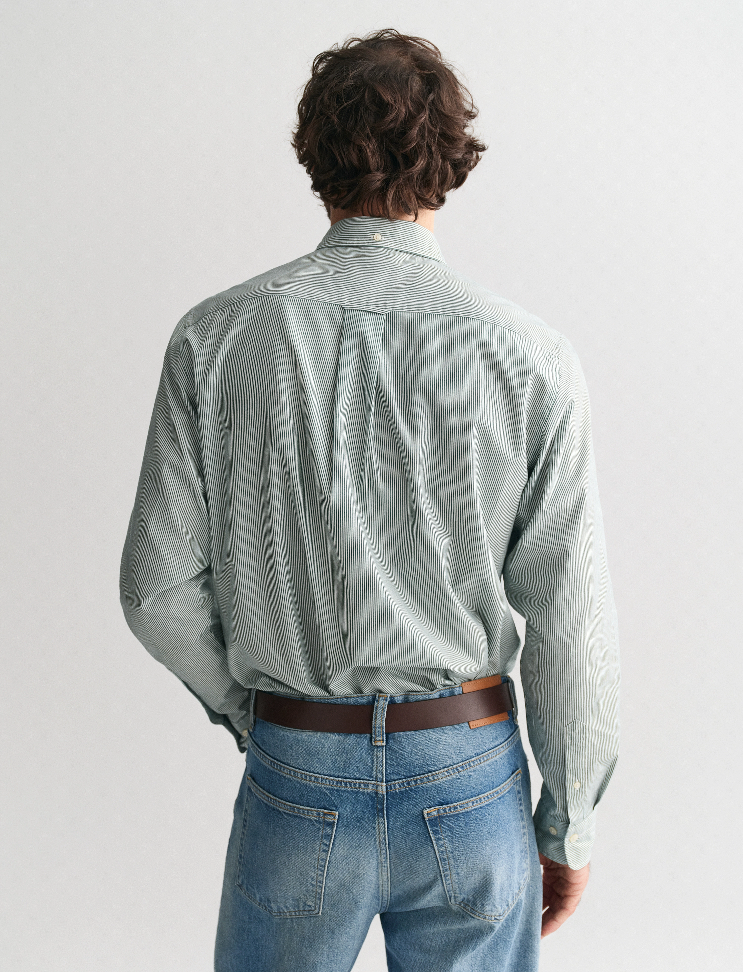 Gant - REG CLASSIC POPLIN BANKER SHIRT - casual hemden - deep forest green - 3