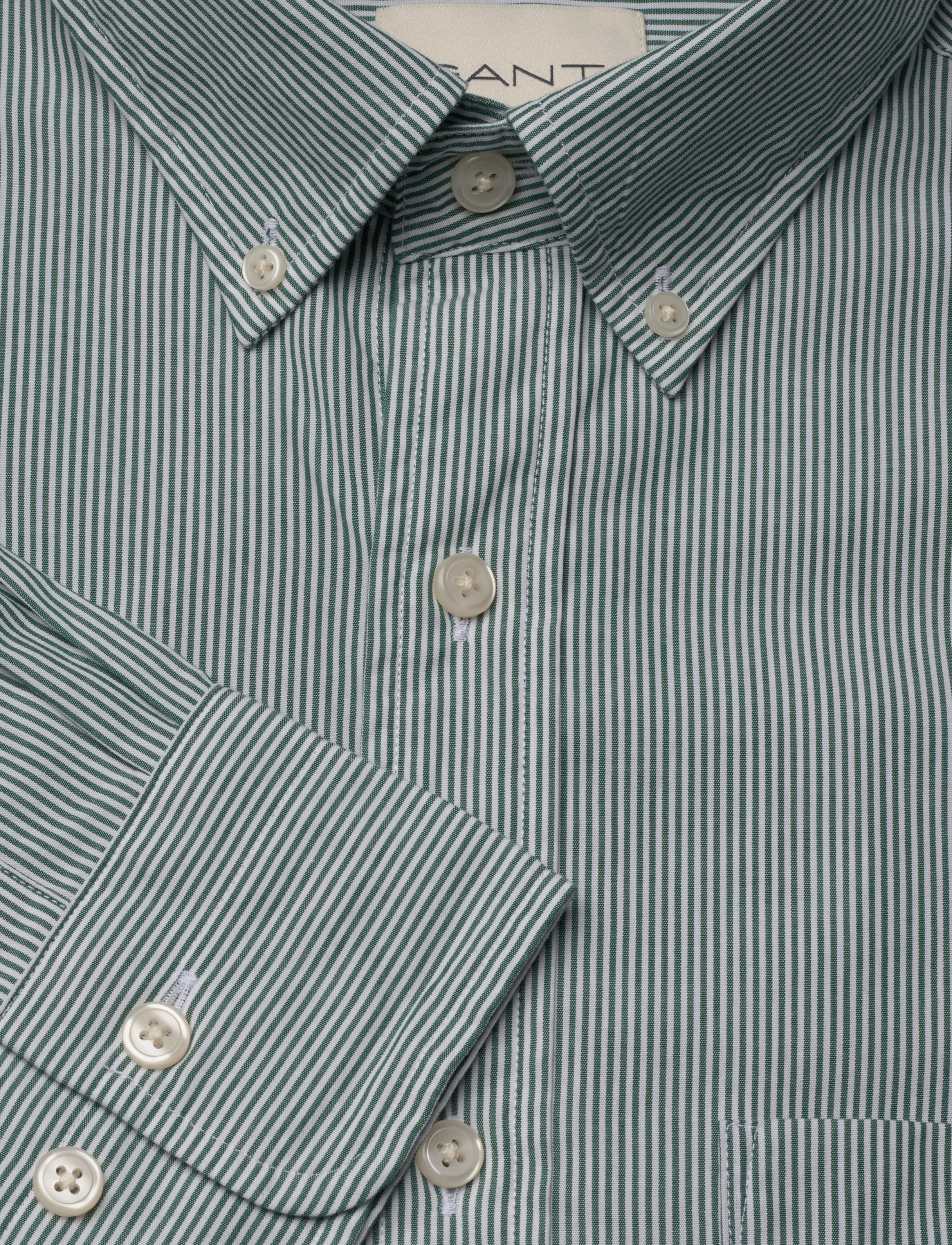 Gant - REG CLASSIC POPLIN BANKER SHIRT - casual hemden - deep forest green - 5