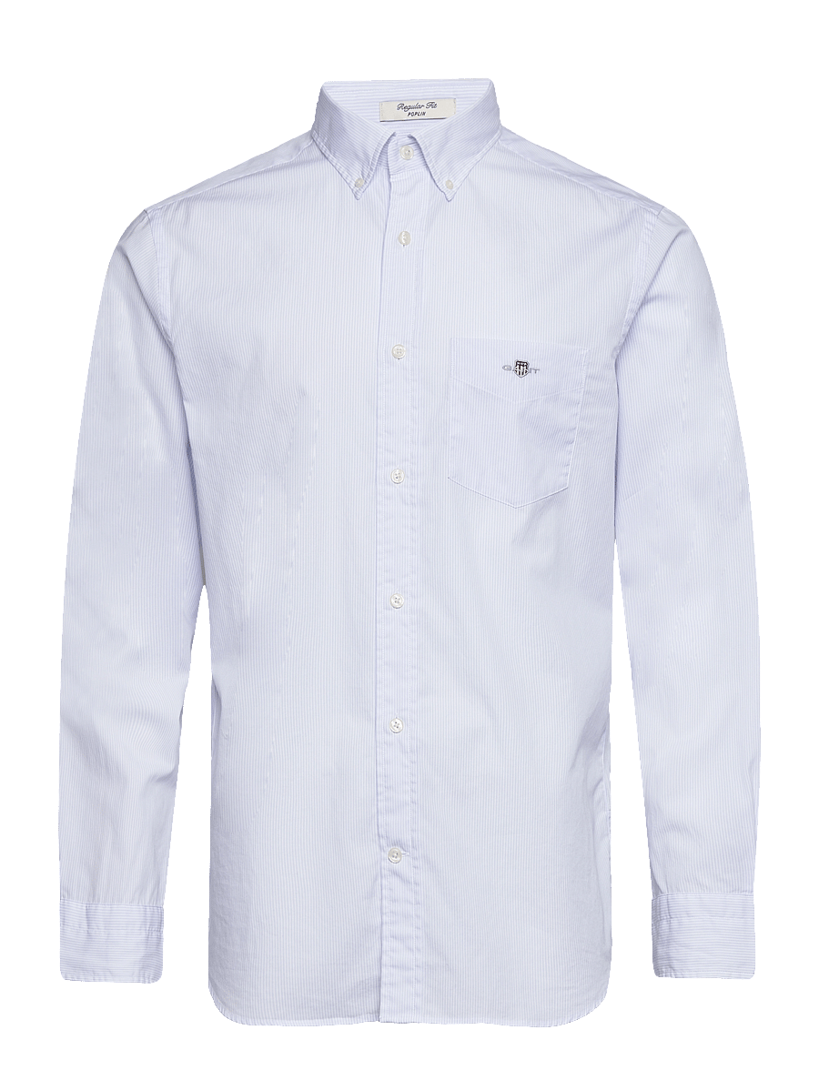 Gant - REG CLASSIC POPLIN BANKER SHIRT - ikdienas krekli - light blue - 1