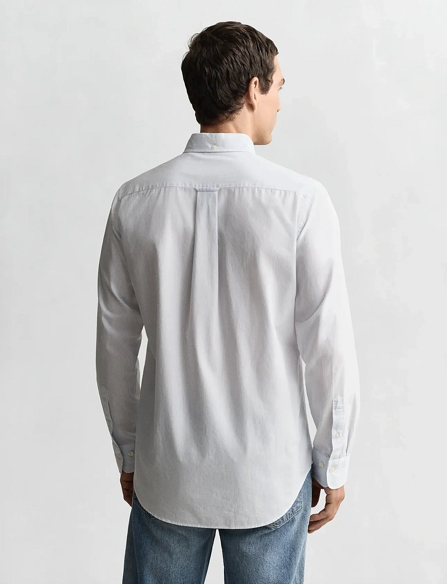 Gant - REG CLASSIC POPLIN BANKER SHIRT - ikdienas krekli - light blue - 3