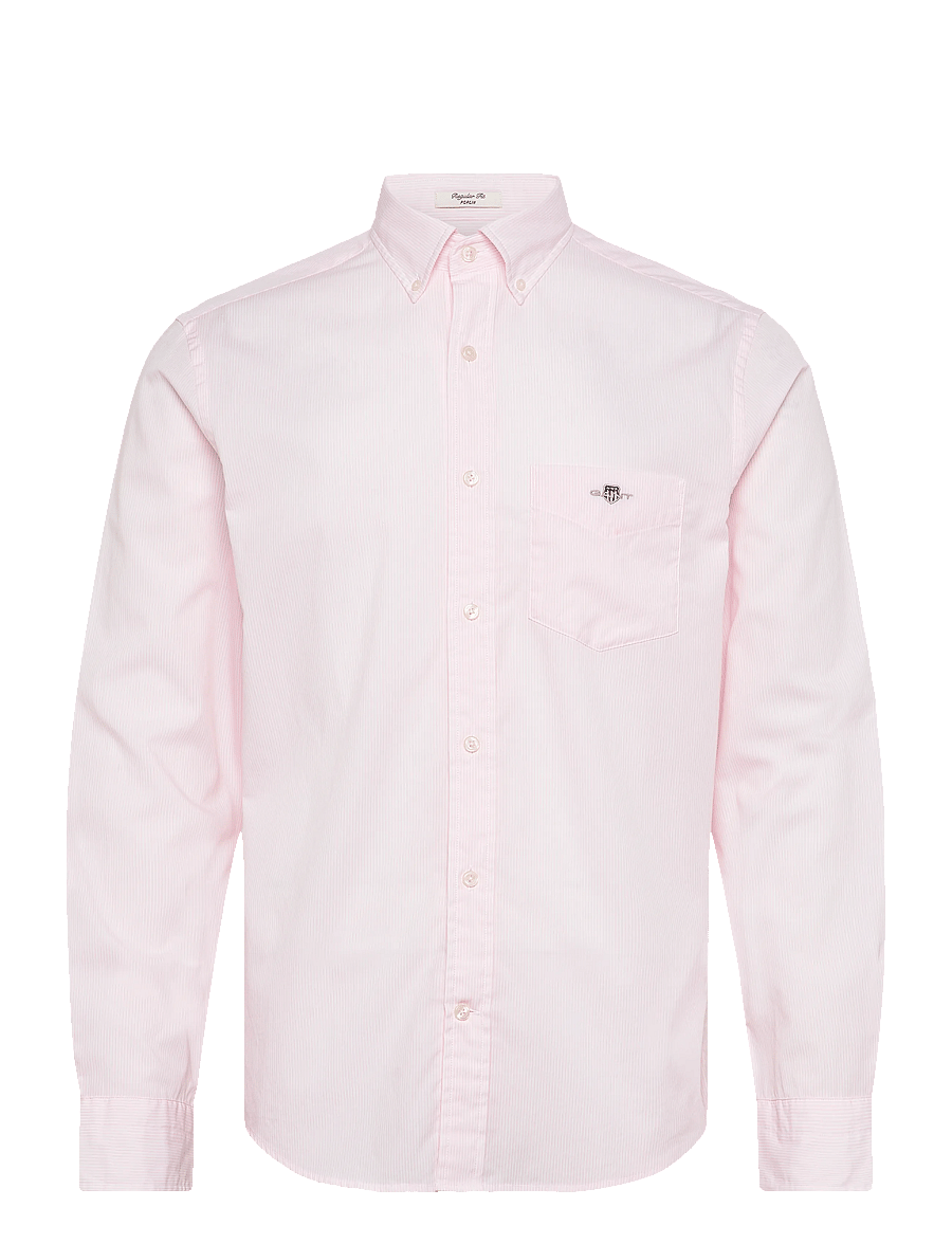 Gant - REG CLASSIC POPLIN BANKER SHIRT - casual skjorter - light pink - 0