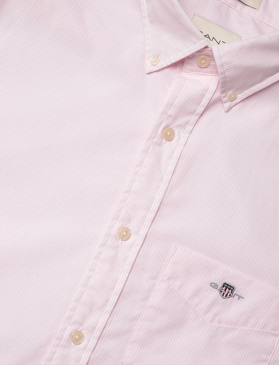 Gant - REG CLASSIC POPLIN BANKER SHIRT - casual skjorter - light pink - 3