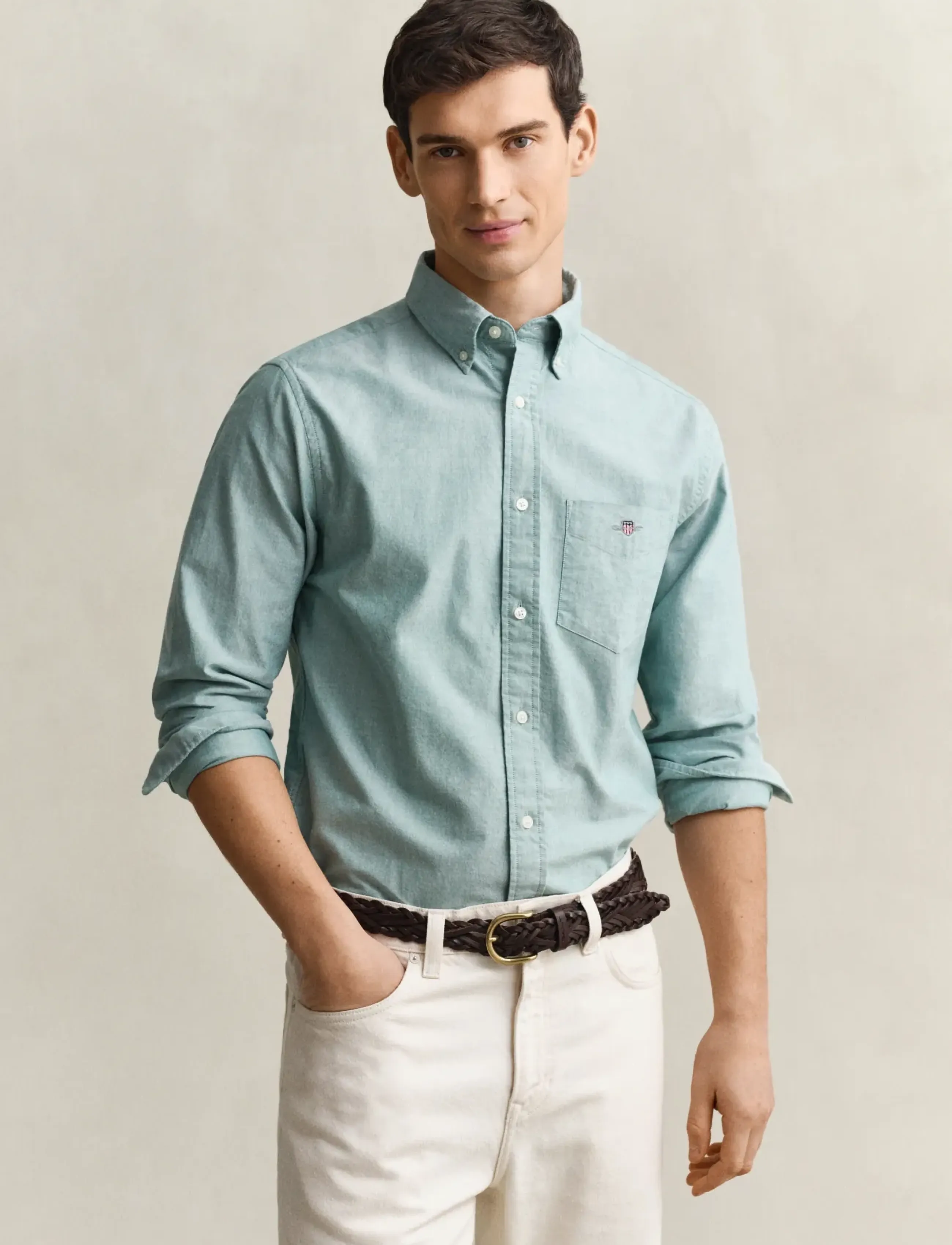 Gant REG CLASSIC OXFORD SHIRT - Chemises Oxford - BOTANICAL HUE / green