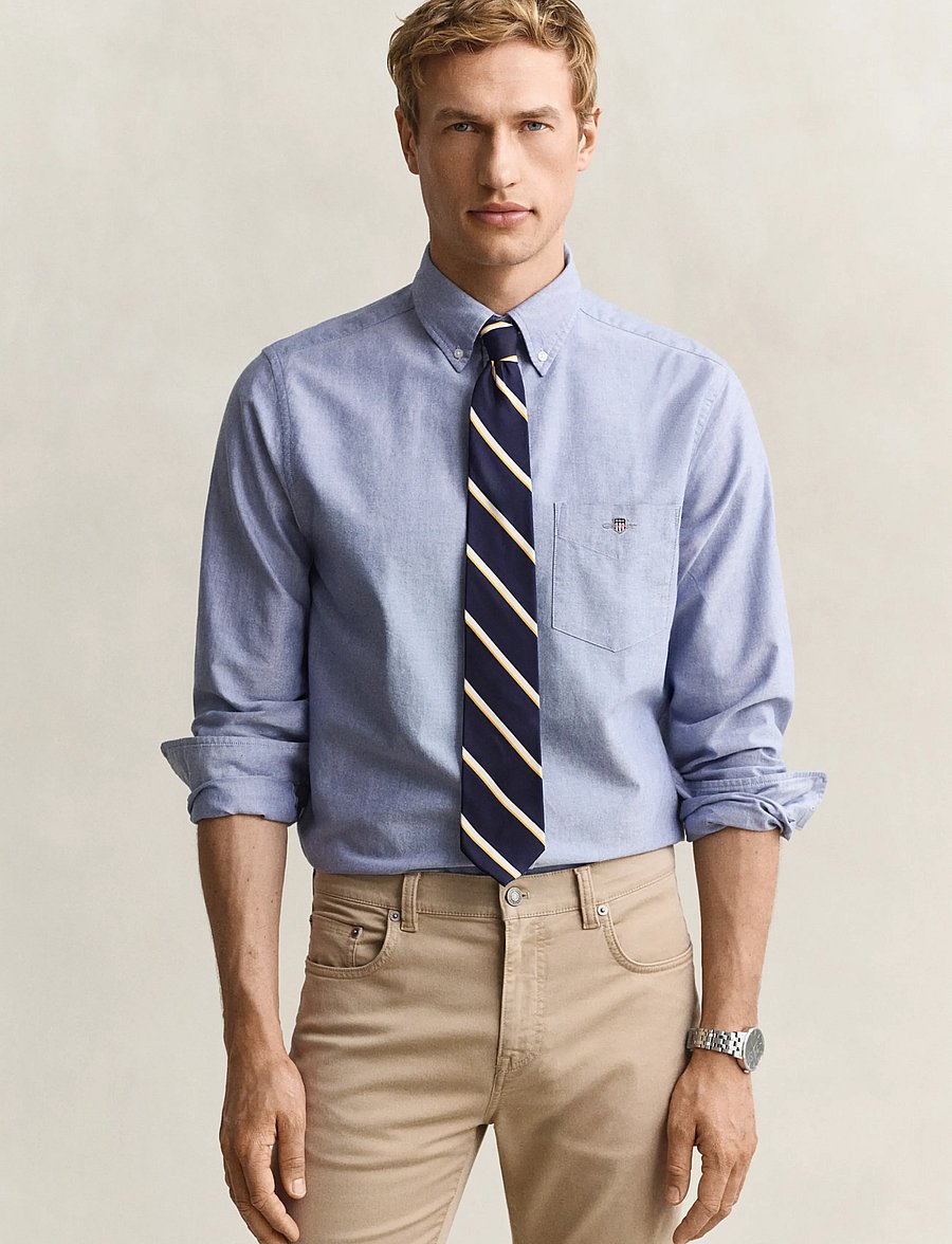 Gant - REG CLASSIC OXFORD SHIRT - oxfordi särgid - college blue - 0