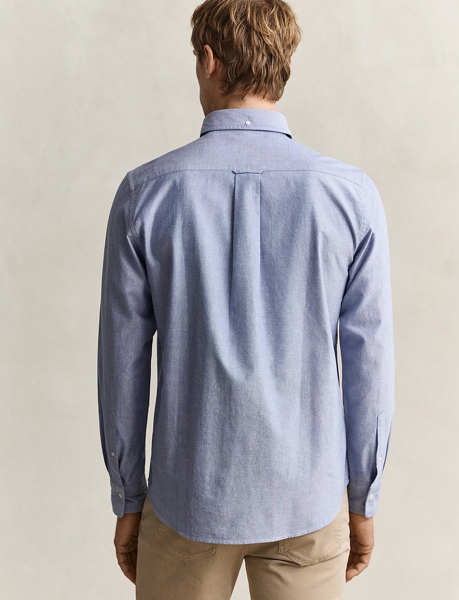 Gant - REG CLASSIC OXFORD SHIRT - oxfordi särgid - college blue - 2