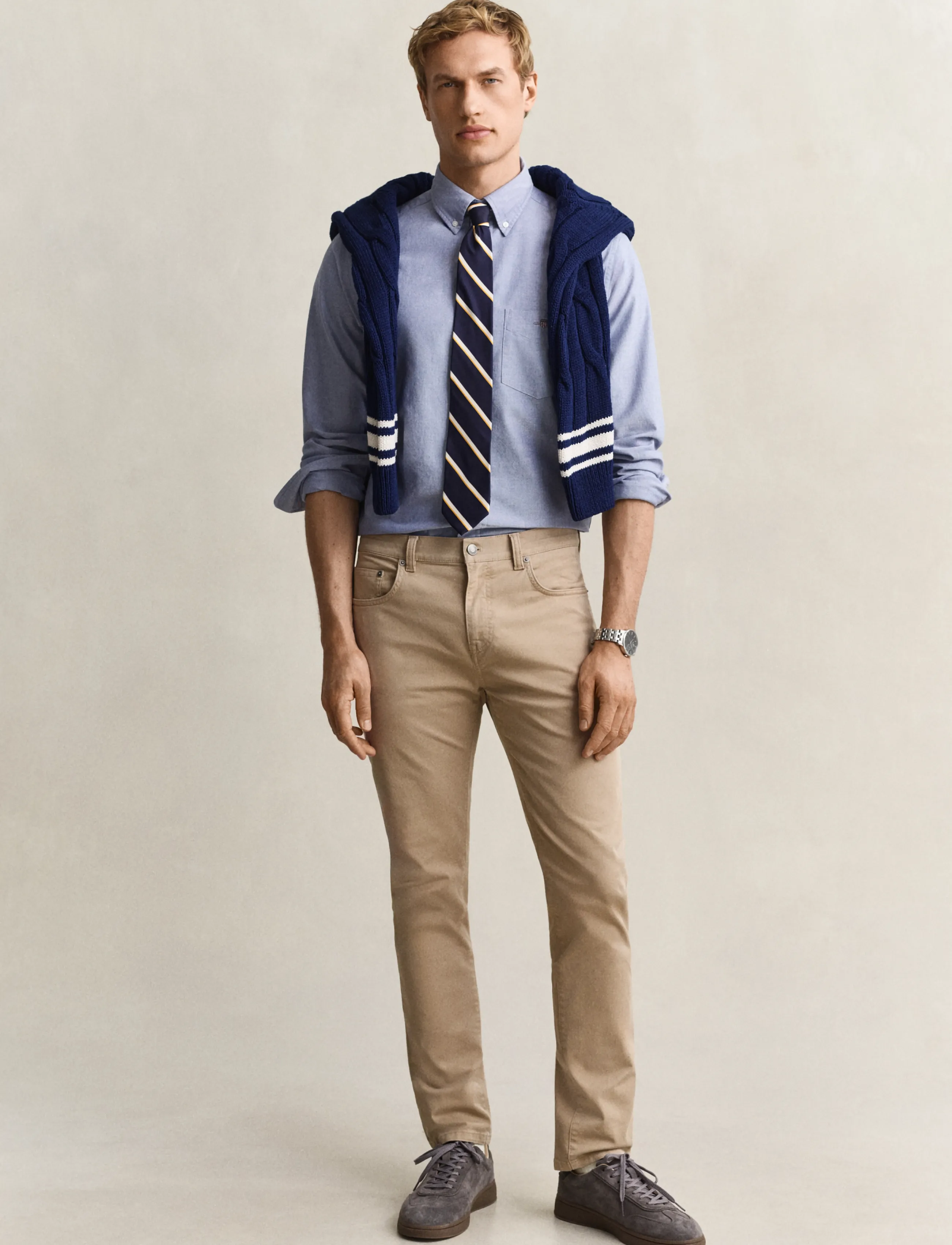 Gant - REG CLASSIC OXFORD SHIRT - oxfordi särgid - college blue - 4