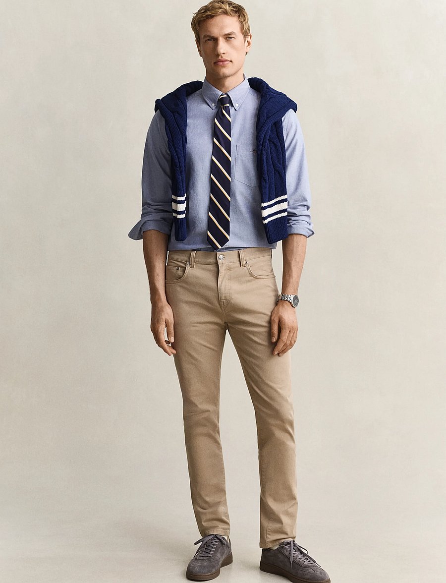 Gant - REG CLASSIC OXFORD SHIRT - oxfordi särgid - college blue - 4