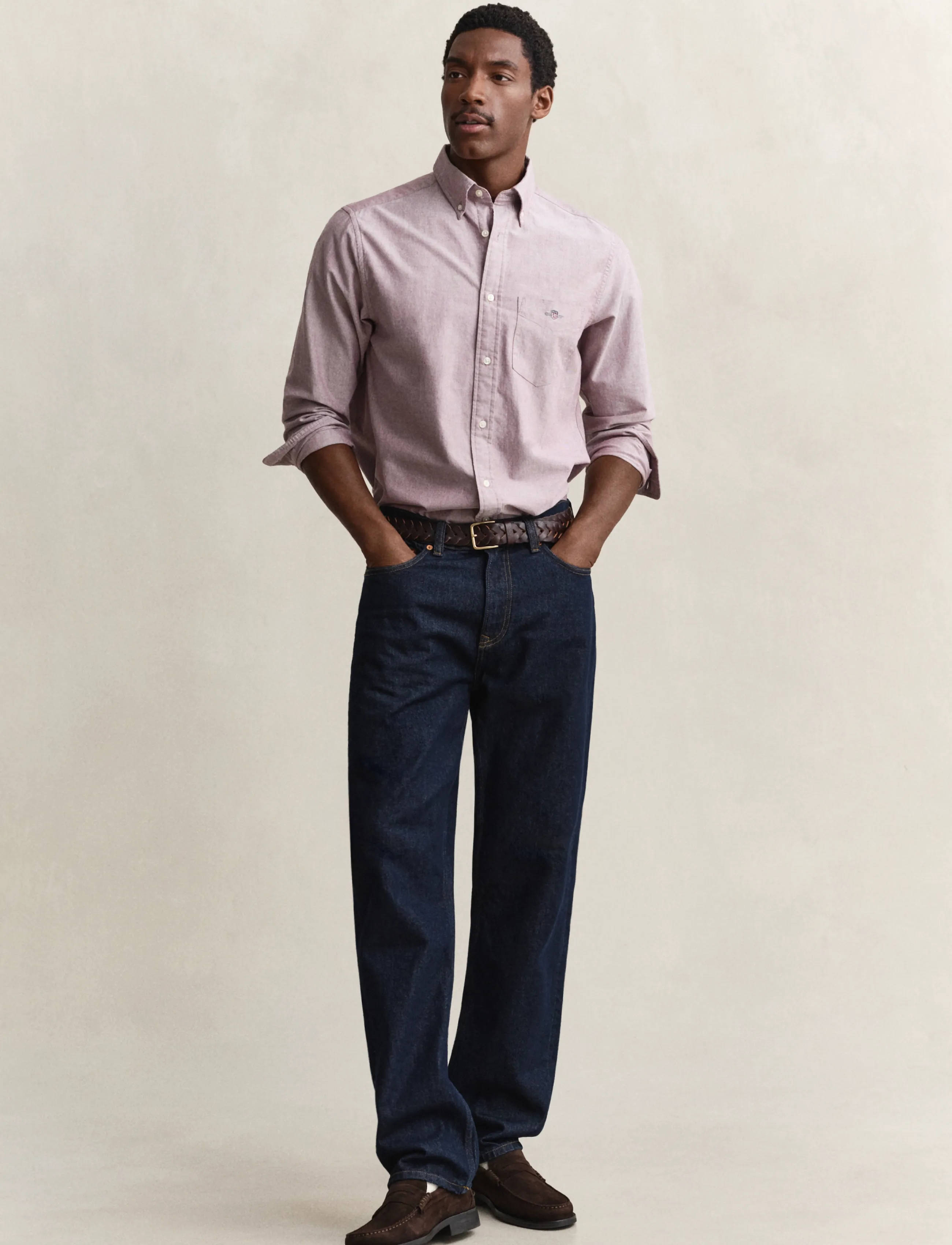 Gant - REG CLASSIC OXFORD SHIRT - oxford-skjortor - deep grape wine - 4