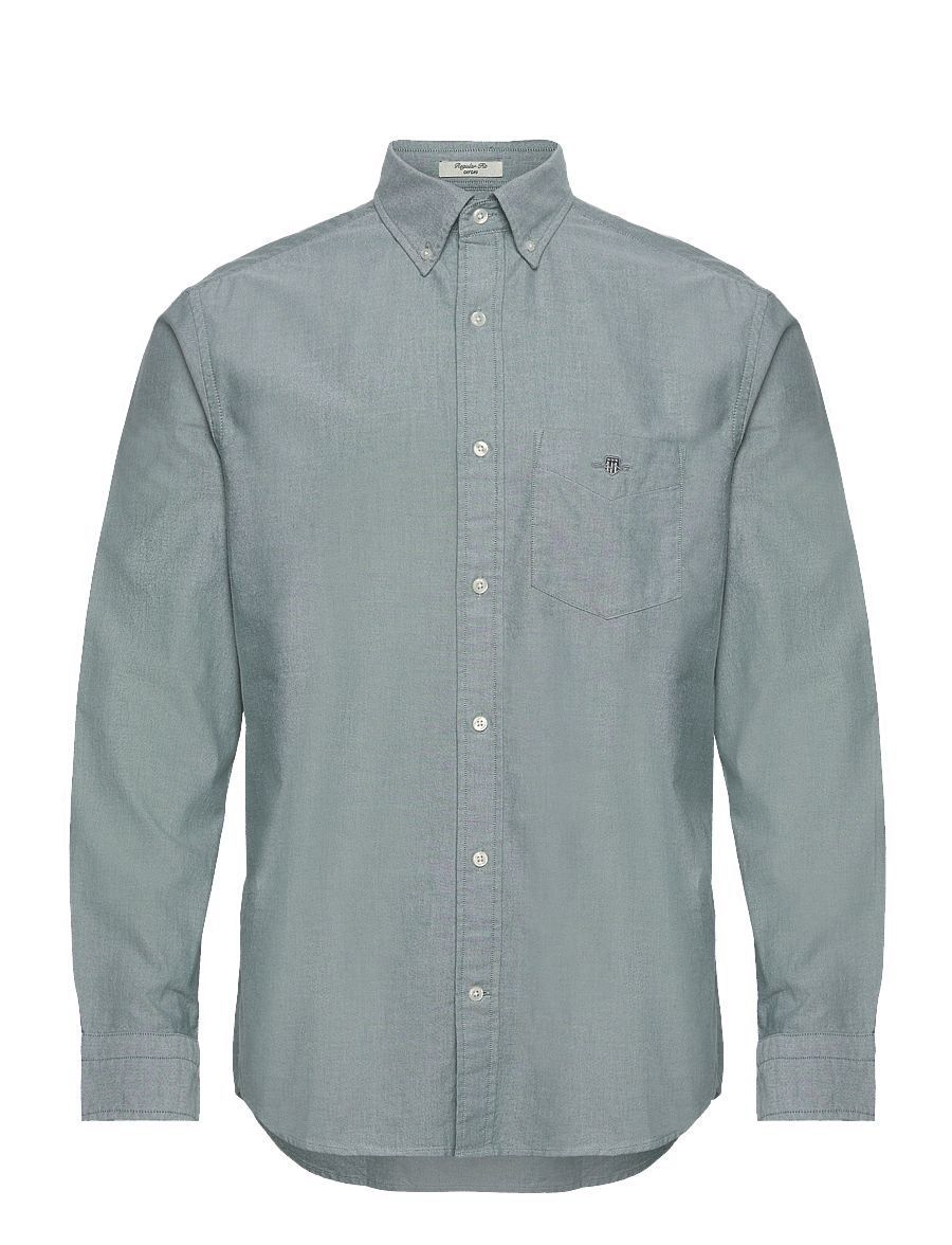 Gant - REG CLASSIC OXFORD SHIRT - oxford skjorter - forest green - 0