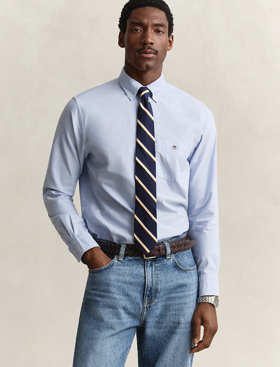 Gant - REG CLASSIC OXFORD SHIRT - oxford shirts - light blue - 0