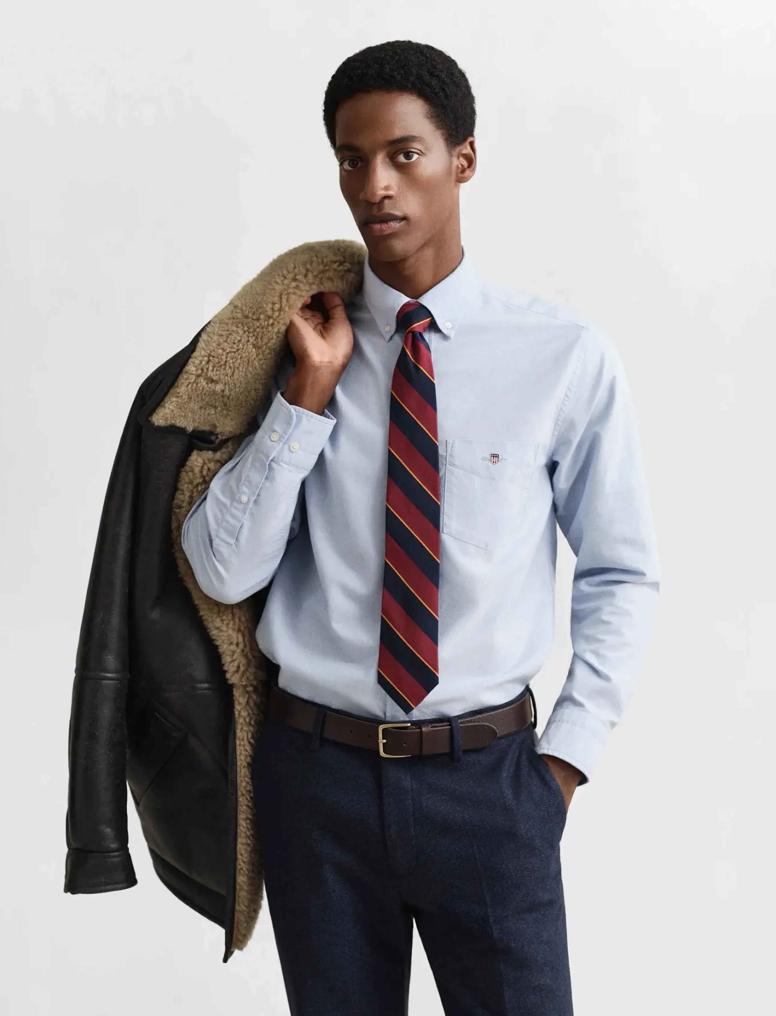 Gant REG CLASSIC OXFORD SHIRT - Gant - LIGHT BLUE / blue