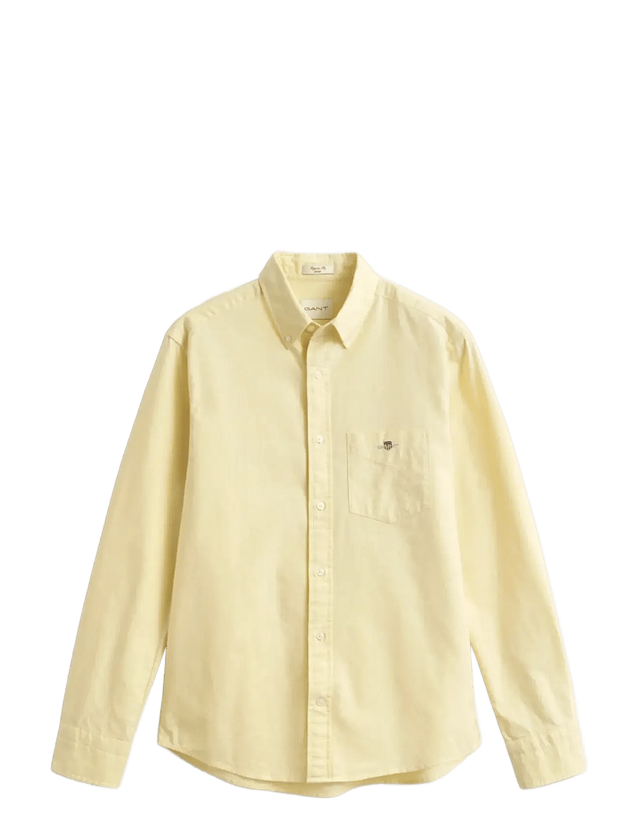 Gant - REG CLASSIC OXFORD SHIRT - oxford skjorter - light mustard yellow - 1