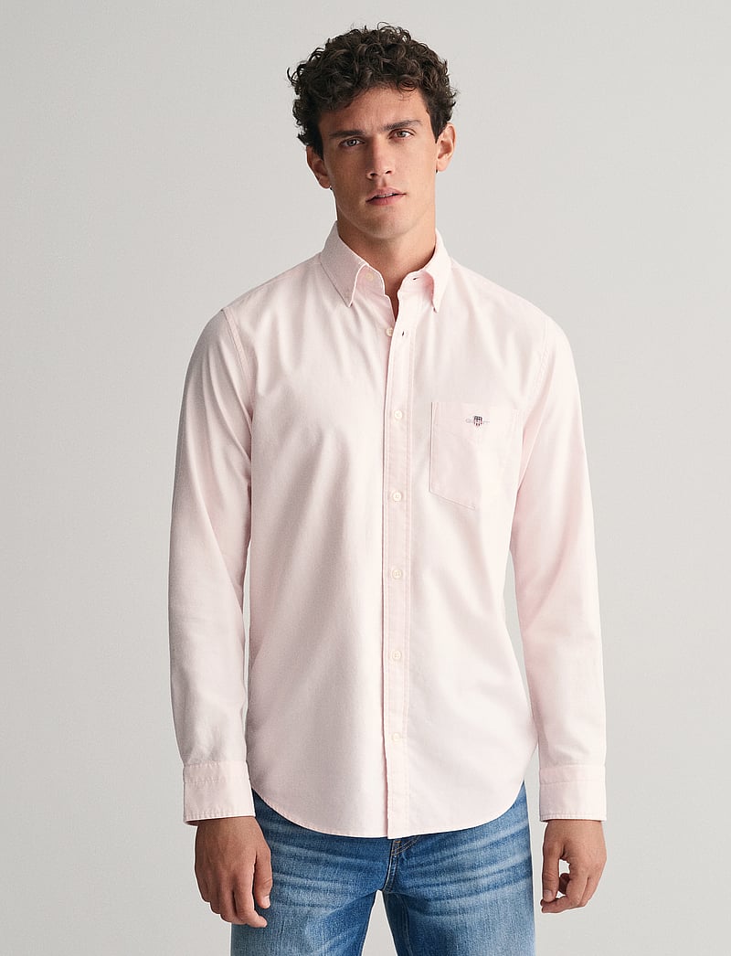 GANT - REG CLASSIC OXFORD SHIRT - basic skjorter - light pink - 0