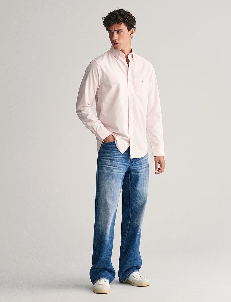 GANT - REG CLASSIC OXFORD SHIRT - basic skjorter - light pink - 5