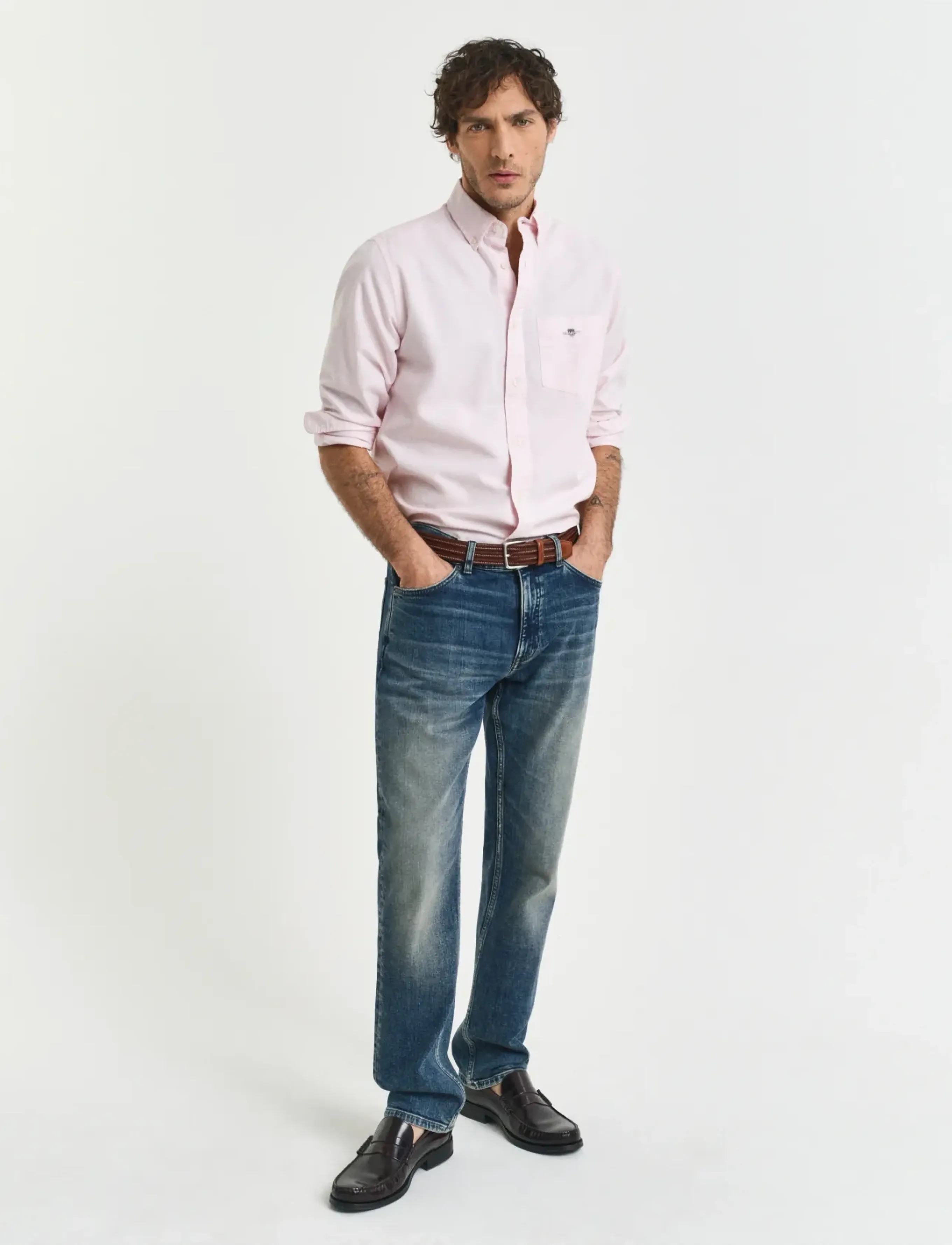Gant - REG CLASSIC OXFORD SHIRT - oxford skjorter - light pink - 5
