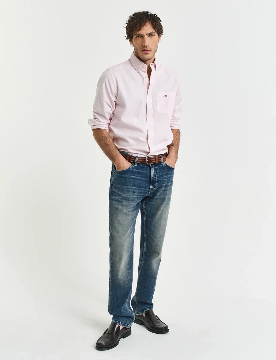 Gant - REG CLASSIC OXFORD SHIRT - oxford skjorter - light pink - 5