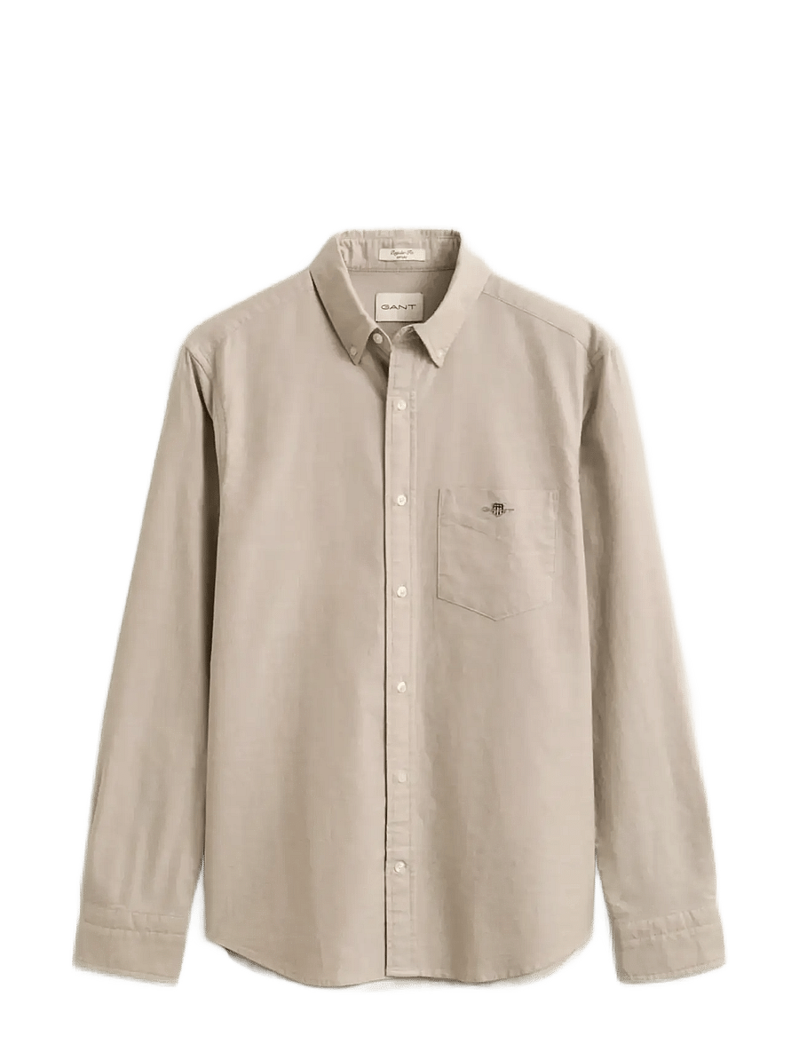 Gant - REG CLASSIC OXFORD SHIRT - oxfordi särgid - light taupe - 1