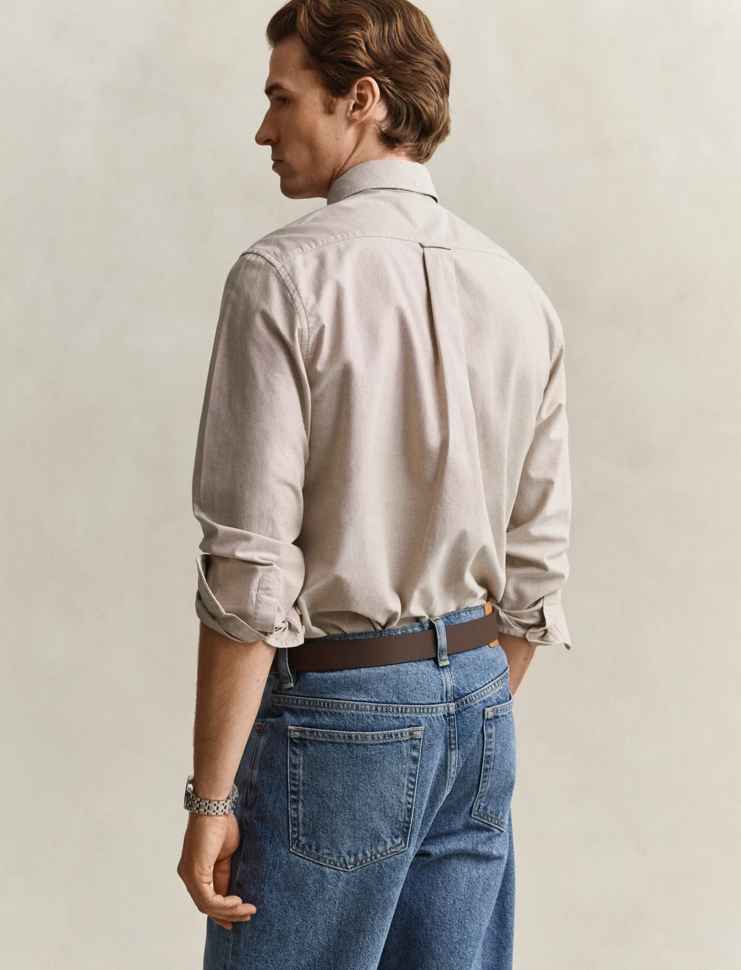 Gant - REG CLASSIC OXFORD SHIRT - oxfordi särgid - light taupe - 2