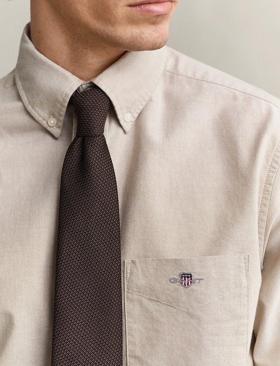 Gant - REG CLASSIC OXFORD SHIRT - oxfordi särgid - light taupe - 3