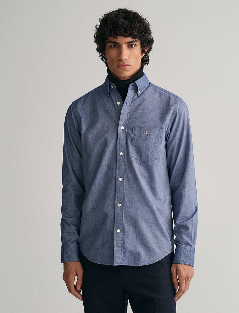GANT - REG CLASSIC OXFORD SHIRT - basic skjortor - persian blue - 0
