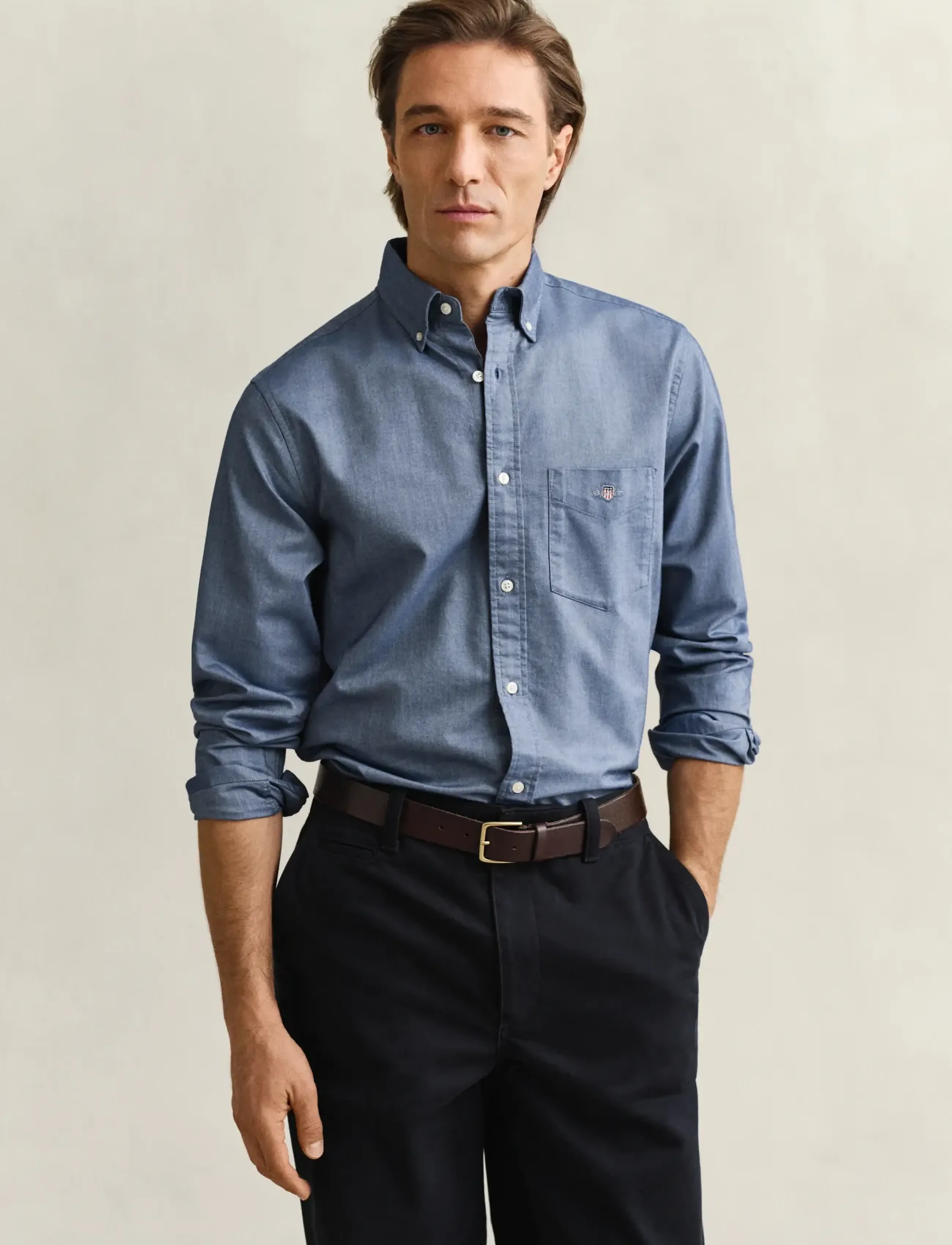 Gant REG CLASSIC OXFORD SHIRT - Skjorter - PERSIAN BLUE / blue