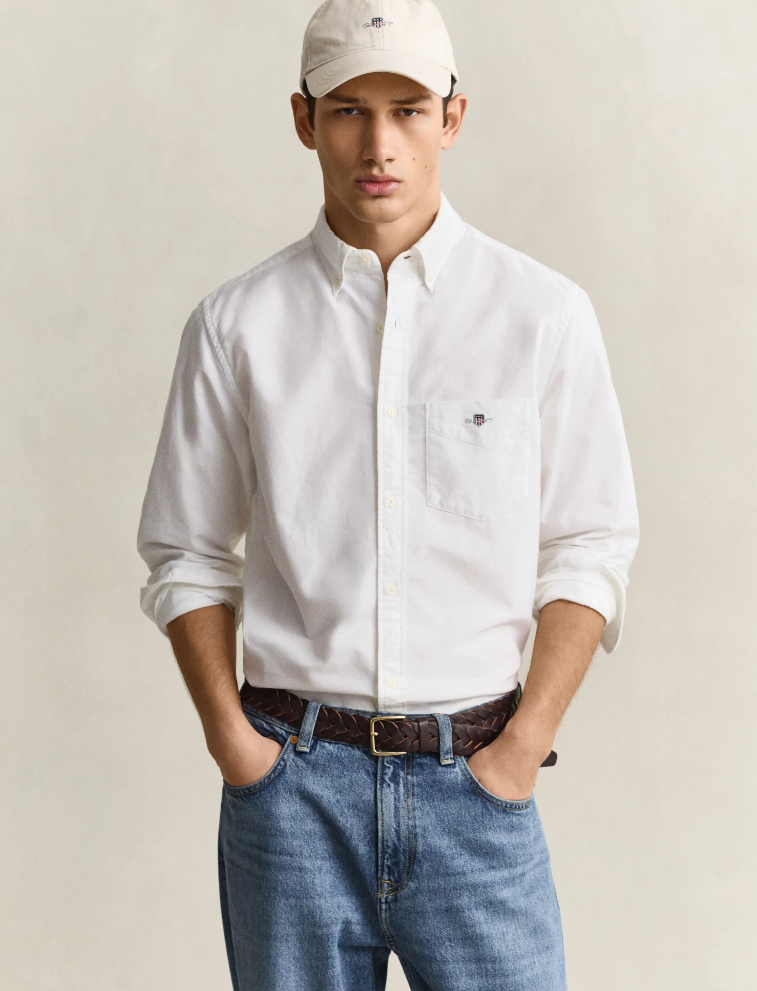 Gant Reg Classic Oxford Shirt, 3XL, Shirts, Weiß - Casual, Männerswear