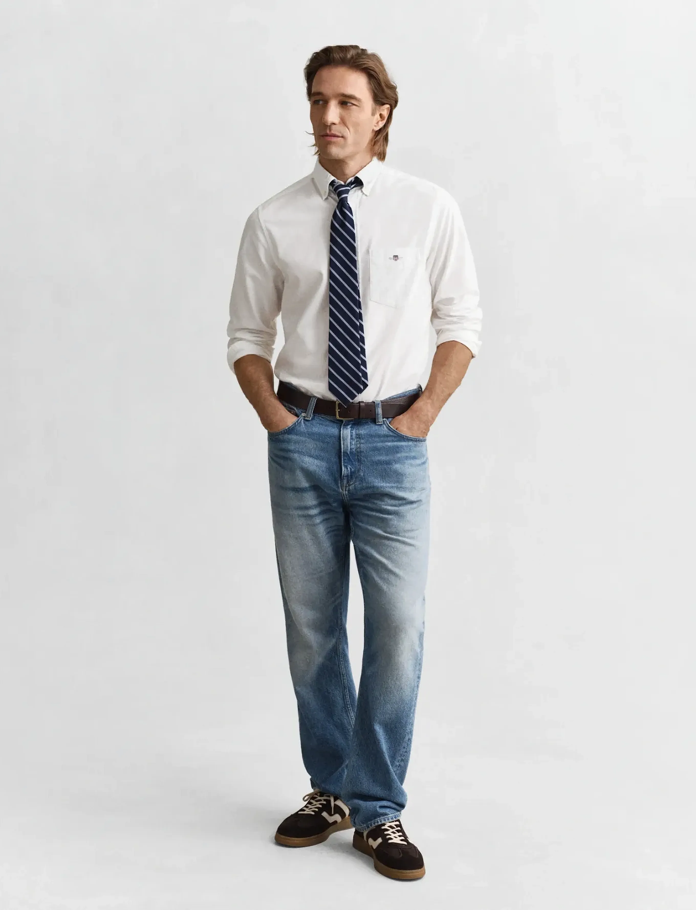 Gant - REG CLASSIC OXFORD SHIRT - oxford-skjortor - white - 4