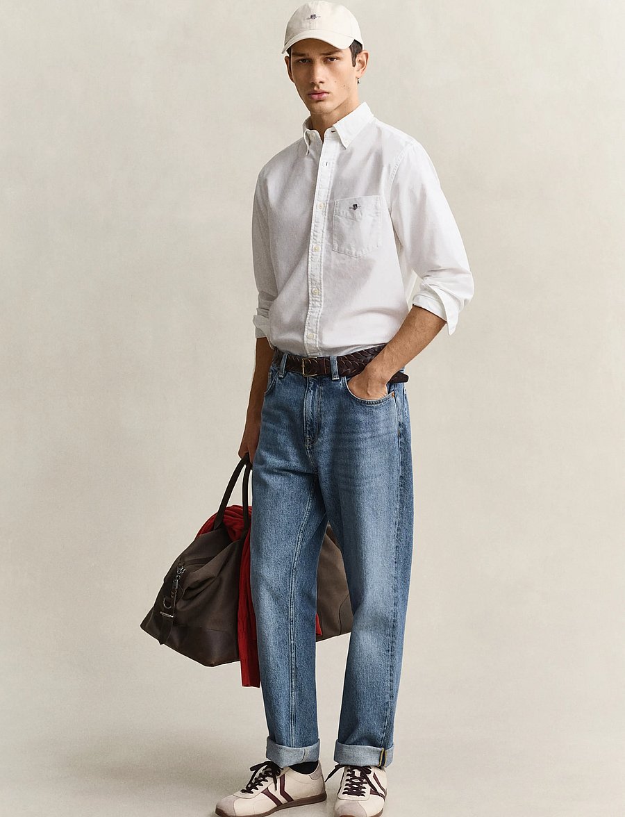 Gant - REG CLASSIC OXFORD SHIRT - chemises oxford - white - 5