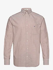 GANT - REG OXFORD SHIRT - oksfordo marškiniai - woody brown - 0