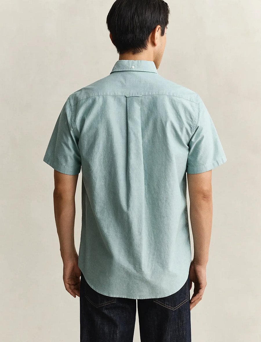 Gant - REG CLASSIC OXFORD SS SHIRT - oxford skjorter - botanical hue - 2