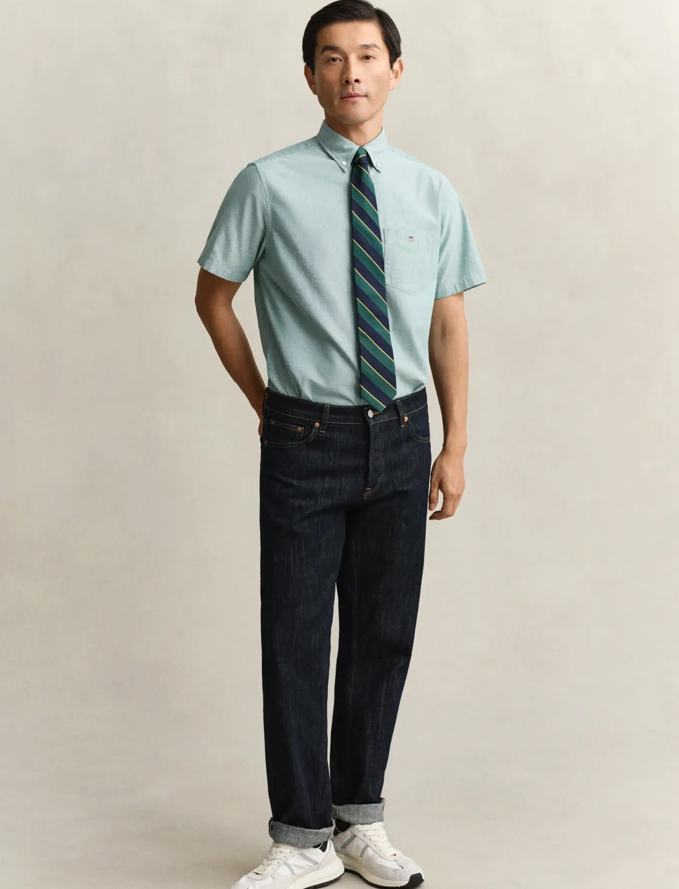 Gant - REG CLASSIC OXFORD SS SHIRT - oxford skjorter - botanical hue - 4