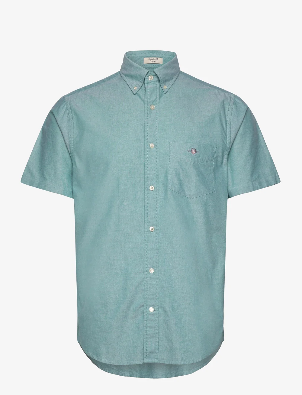 GANT - REG CLASSIC OXFORD SS SHIRT - tavalised t-särgid - deep green - 0