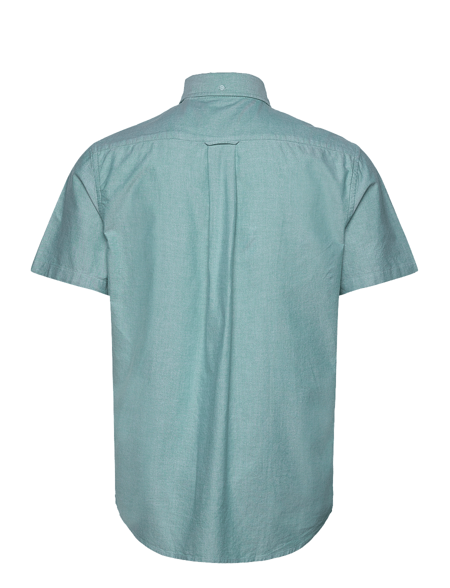 Gant - REG CLASSIC OXFORD SS SHIRT - oxford skjorter - deep green - 1