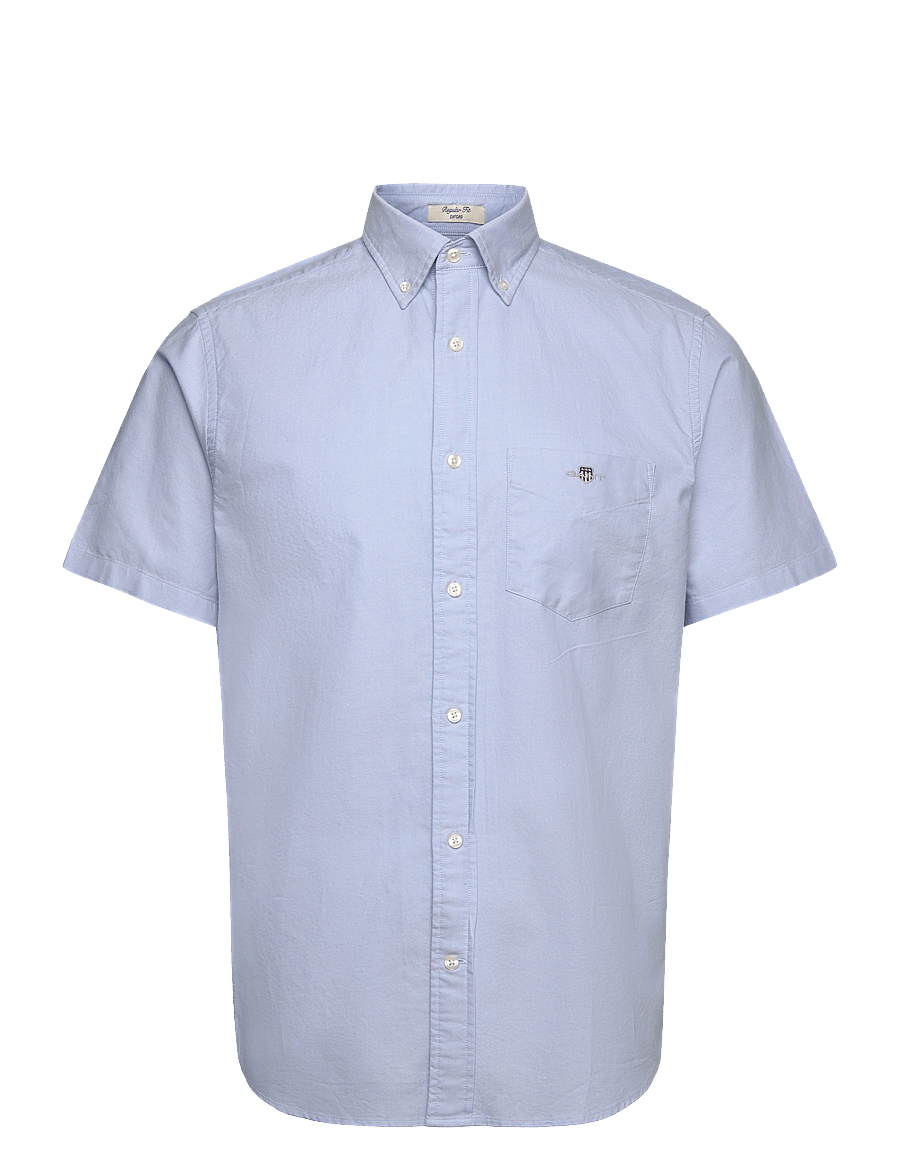 Gant - REG CLASSIC OXFORD SS SHIRT - oxford-hemden - light blue - 1